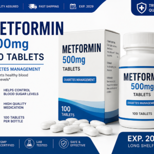 Metformin 500mg Tablets 100 Count | Expiry 2029 | Fast Shipping