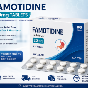 Famotidine 20mg Tablets 100 Count | Acid Reducer & Heartburn Relief | Expiry 2029 | Fast Shipping