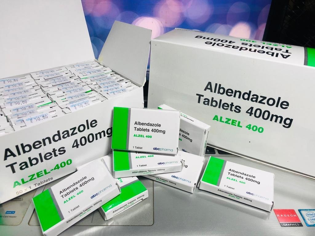 🌟 “Albendazole 400mg – Fast & Effective Deworming Tablets (5-Packs)